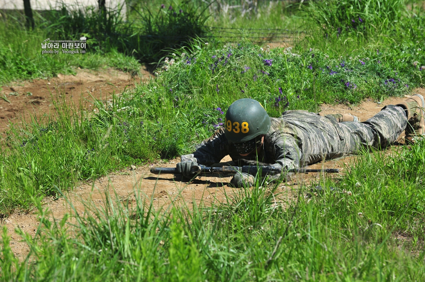 해병대 신병 1257기 2교육대 극기주 각개전투_2014.jpg