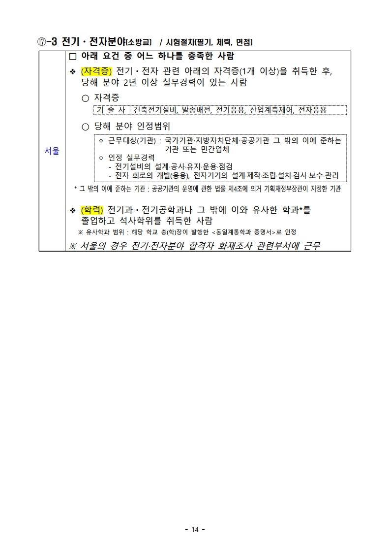 파일 2) 경력경쟁채용 응시자격 및 경력요건.pdf_page_14.jpg