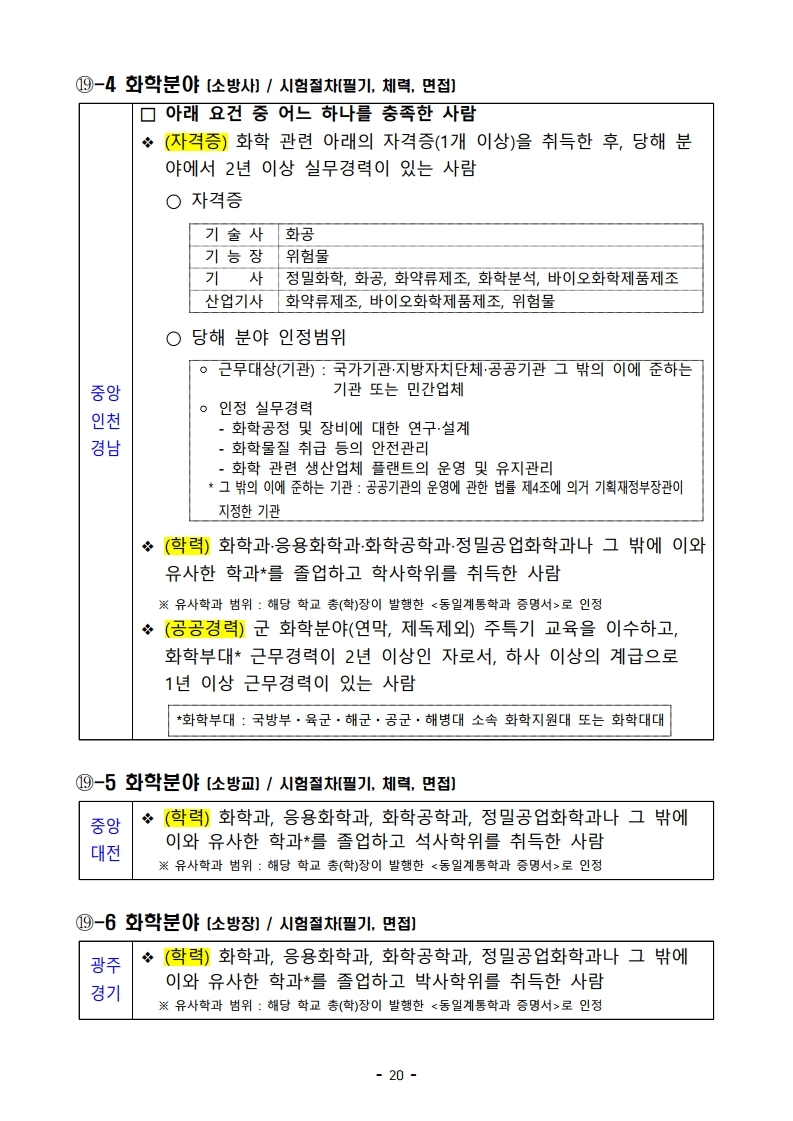 파일 2) 경력경쟁채용 응시자격 및 경력요건.pdf_page_20.jpg