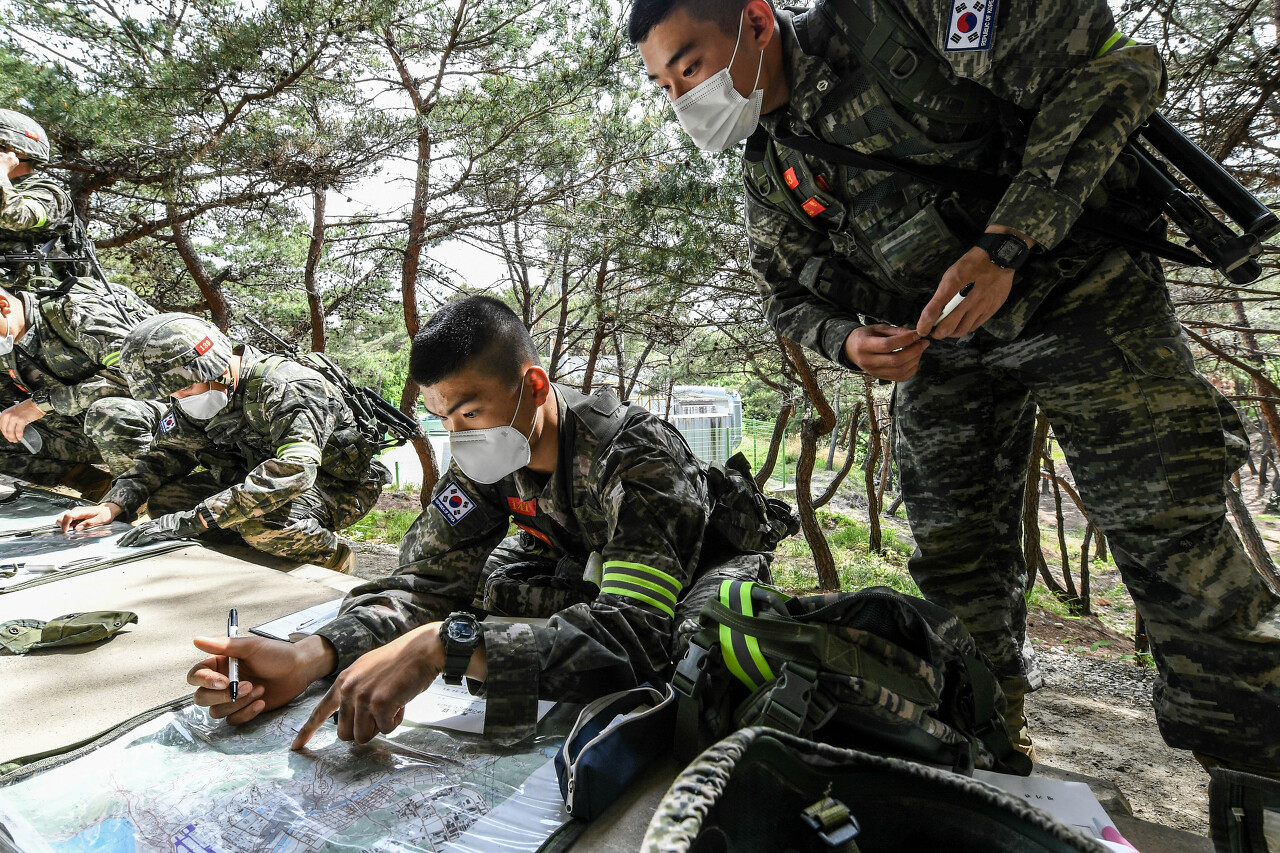 해병대 사관후보생 130기 독도법훈련 7.jpg