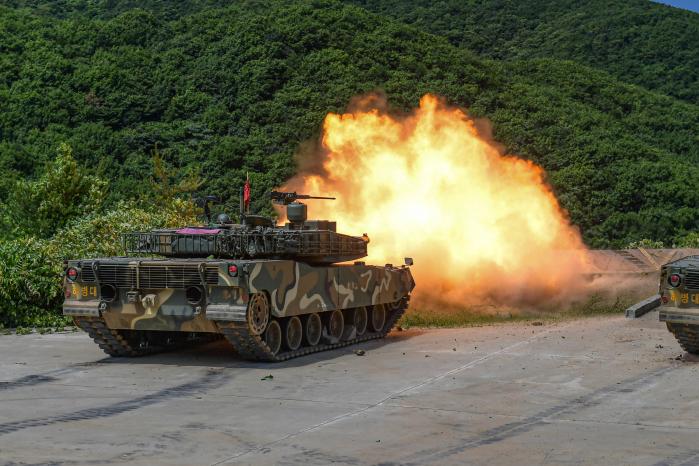 해병대6여단 전차중대, 전차포 사격훈련.jpg